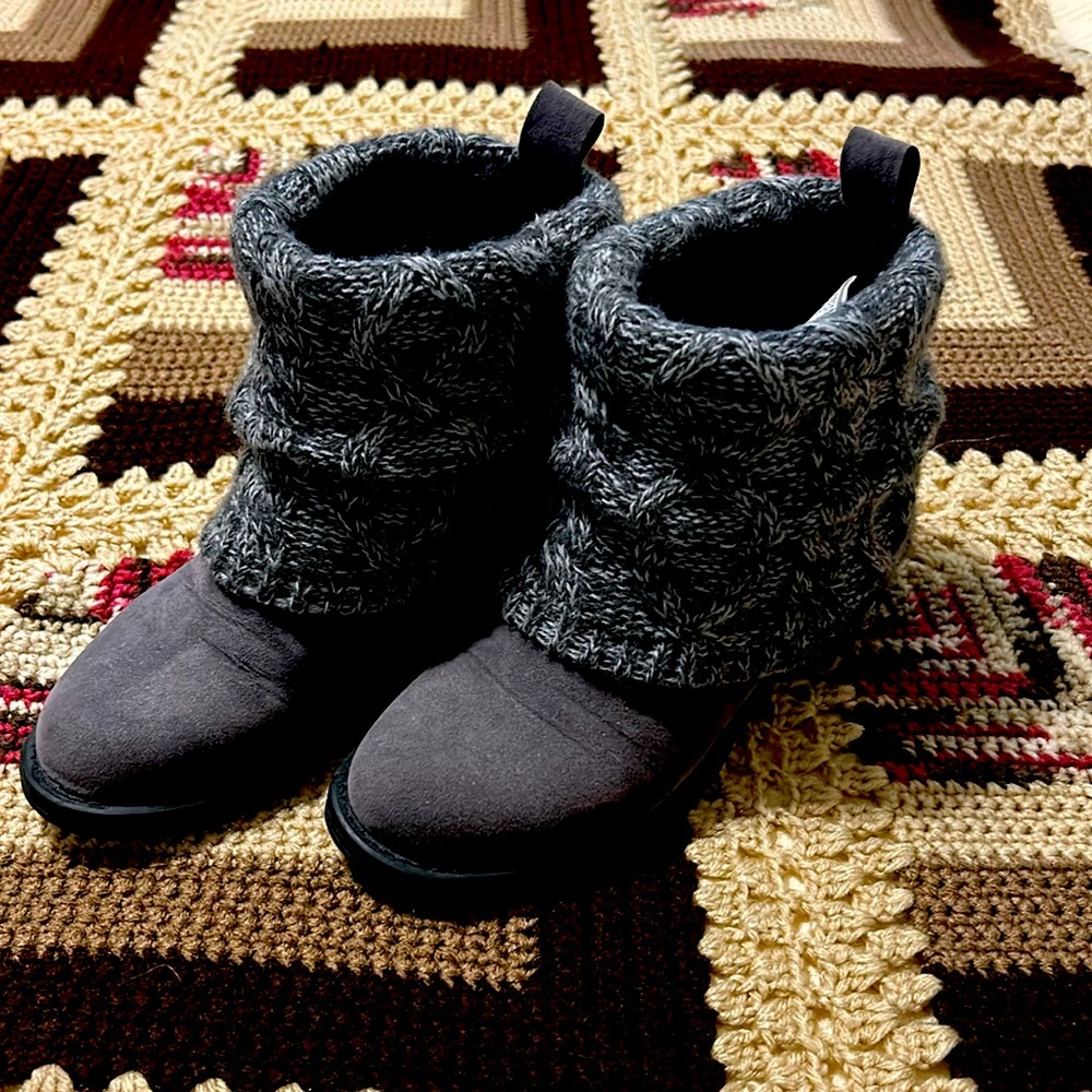 Gray Ankle Boots